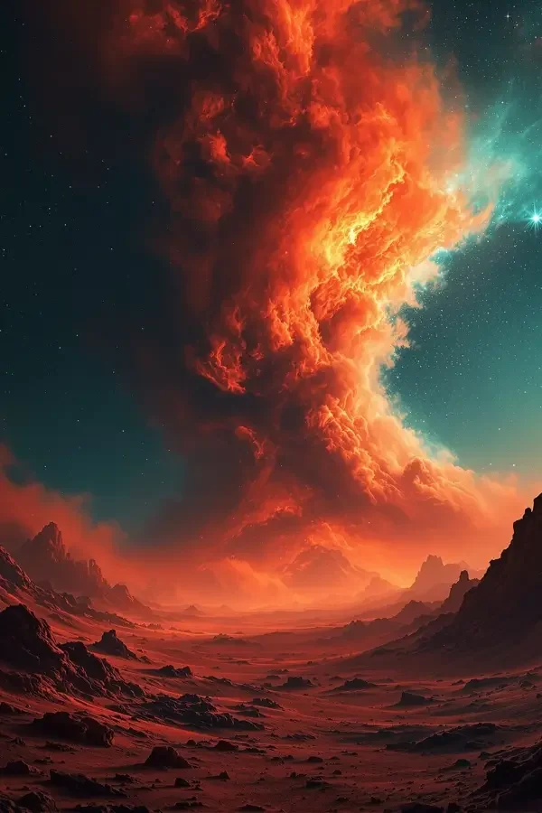 红色星球海报